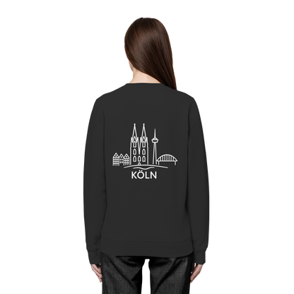 Köln Skyline (großer Druck auf dem Rücken) - Organic Basic Unisex Sweatshirt