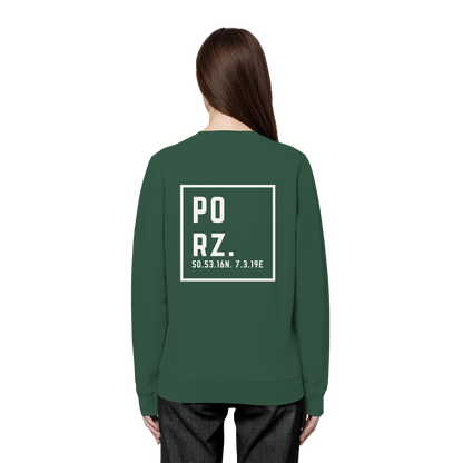 Porz Koordinaten (großer Druck Rücken) - Organic Basic Unisex Sweatshirt