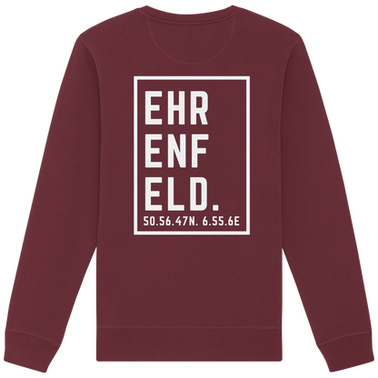 Ehrenfeld Koordinaten (großer Druck auf dem Rücken) - Organic Basic Unisex Sweatshirt