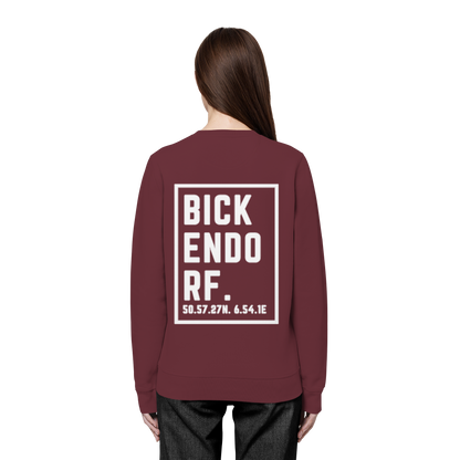 Bickendorf Koordinaten (großer Druck auf dem Rücken) - Organic Basic Unisex Sweatshirt