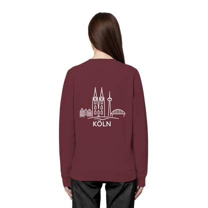 Köln Skyline (großer Druck auf dem Rücken) - Organic Basic Unisex Sweatshirt