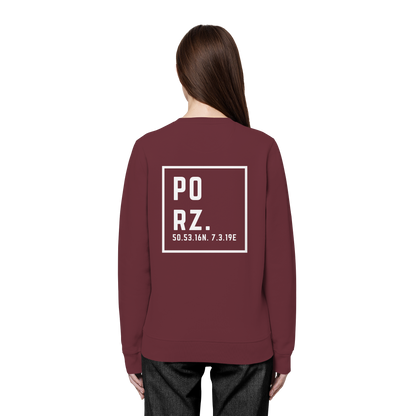 Porz Koordinaten (großer Druck Rücken) - Organic Basic Unisex Sweatshirt