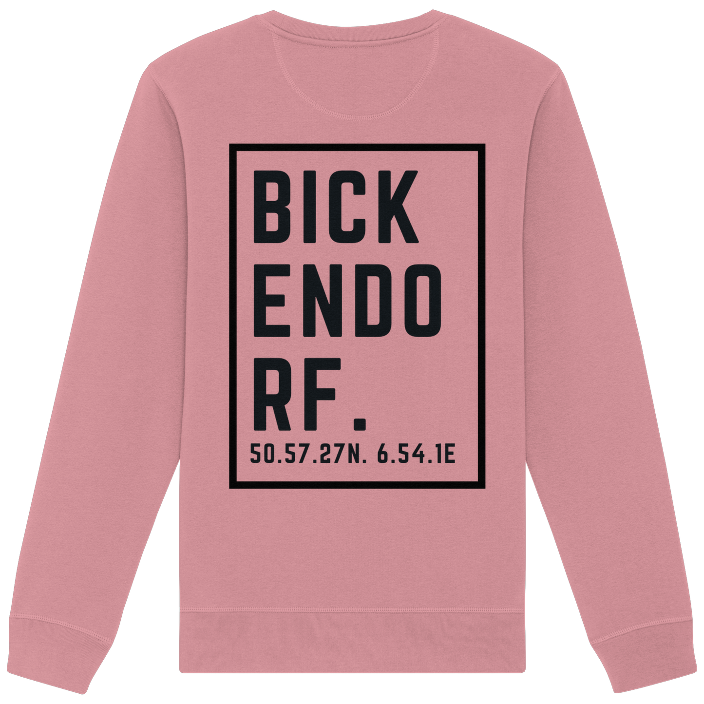 Bickendorf Koordinaten (großer Druck auf dem Rücken) - Organic Basic Unisex Sweatshirt