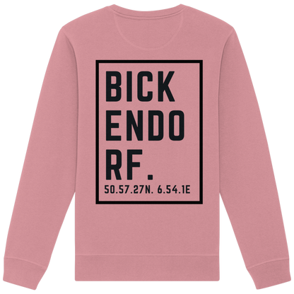 Bickendorf Koordinaten (großer Druck auf dem Rücken) - Organic Basic Unisex Sweatshirt