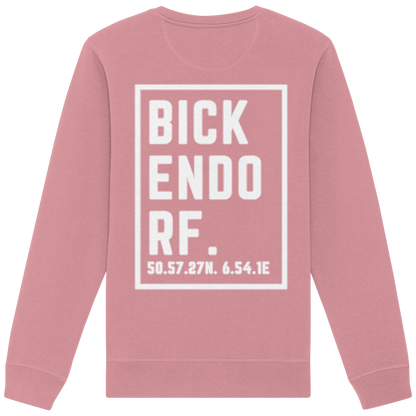 Bickendorf Koordinaten (großer Druck auf dem Rücken) - Organic Basic Unisex Sweatshirt