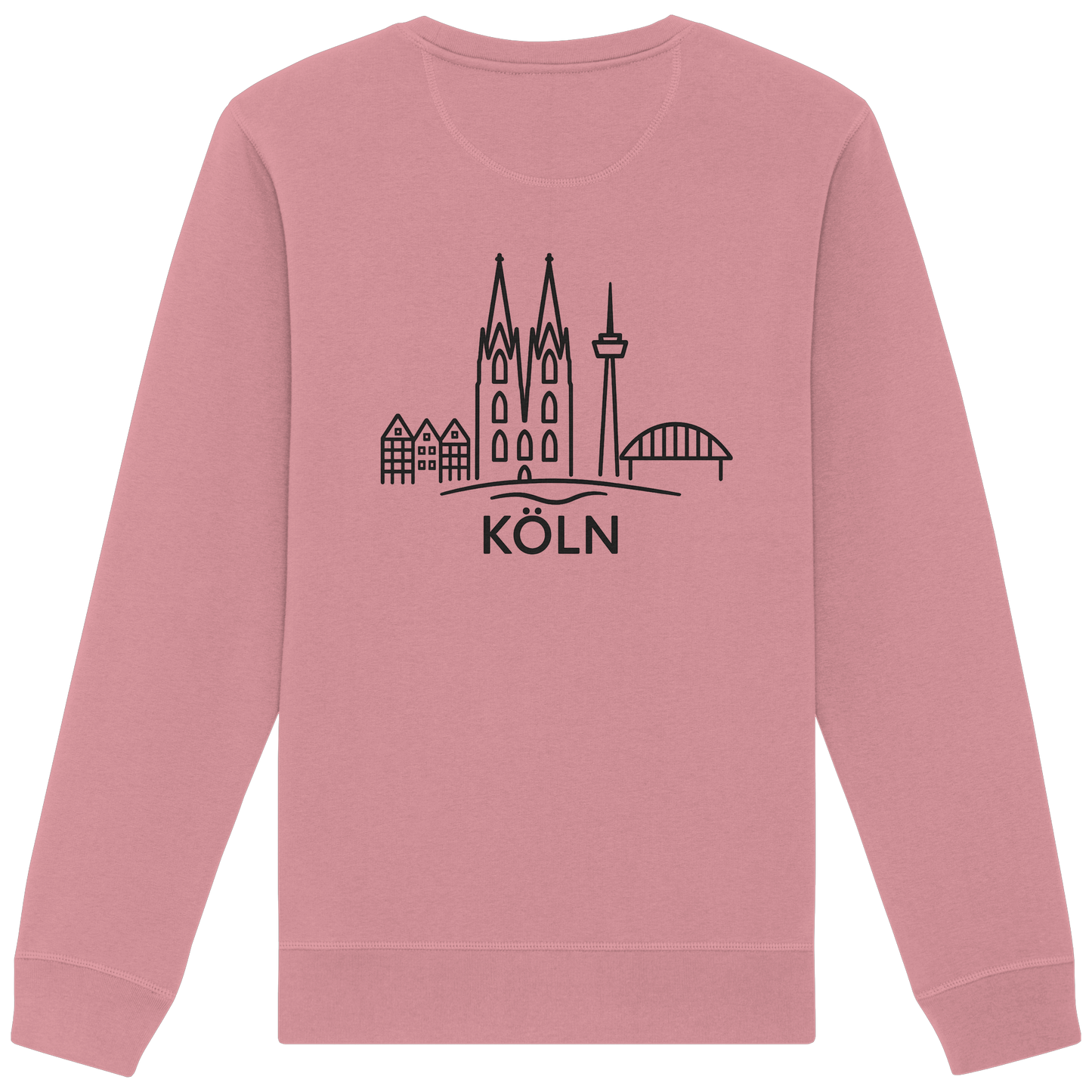 Köln Skyline (großer Druck auf dem Rücken) - Organic Basic Unisex Sweatshirt