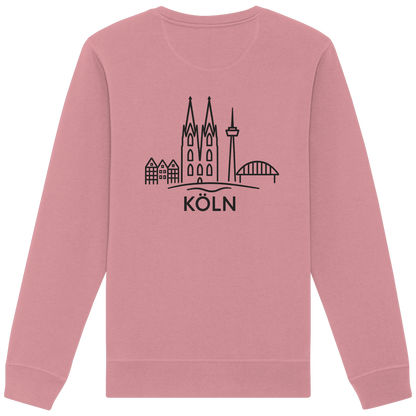 Köln Skyline (großer Druck auf dem Rücken) - Organic Basic Unisex Sweatshirt