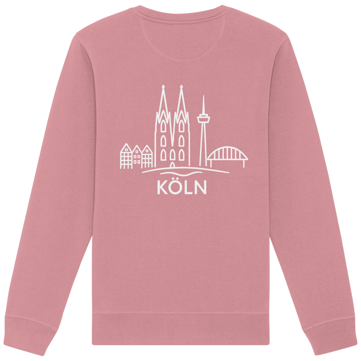 Köln Skyline (großer Druck auf dem Rücken) - Organic Basic Unisex Sweatshirt