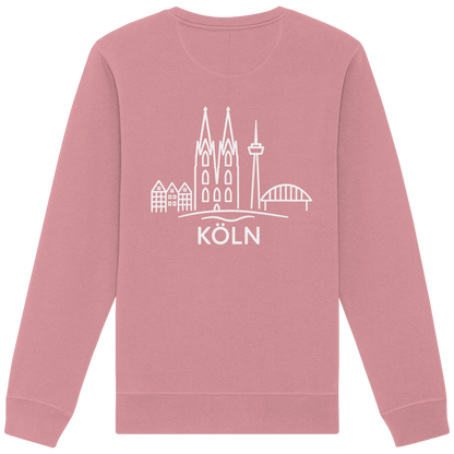 Köln Skyline (großer Druck auf dem Rücken) - Organic Basic Unisex Sweatshirt