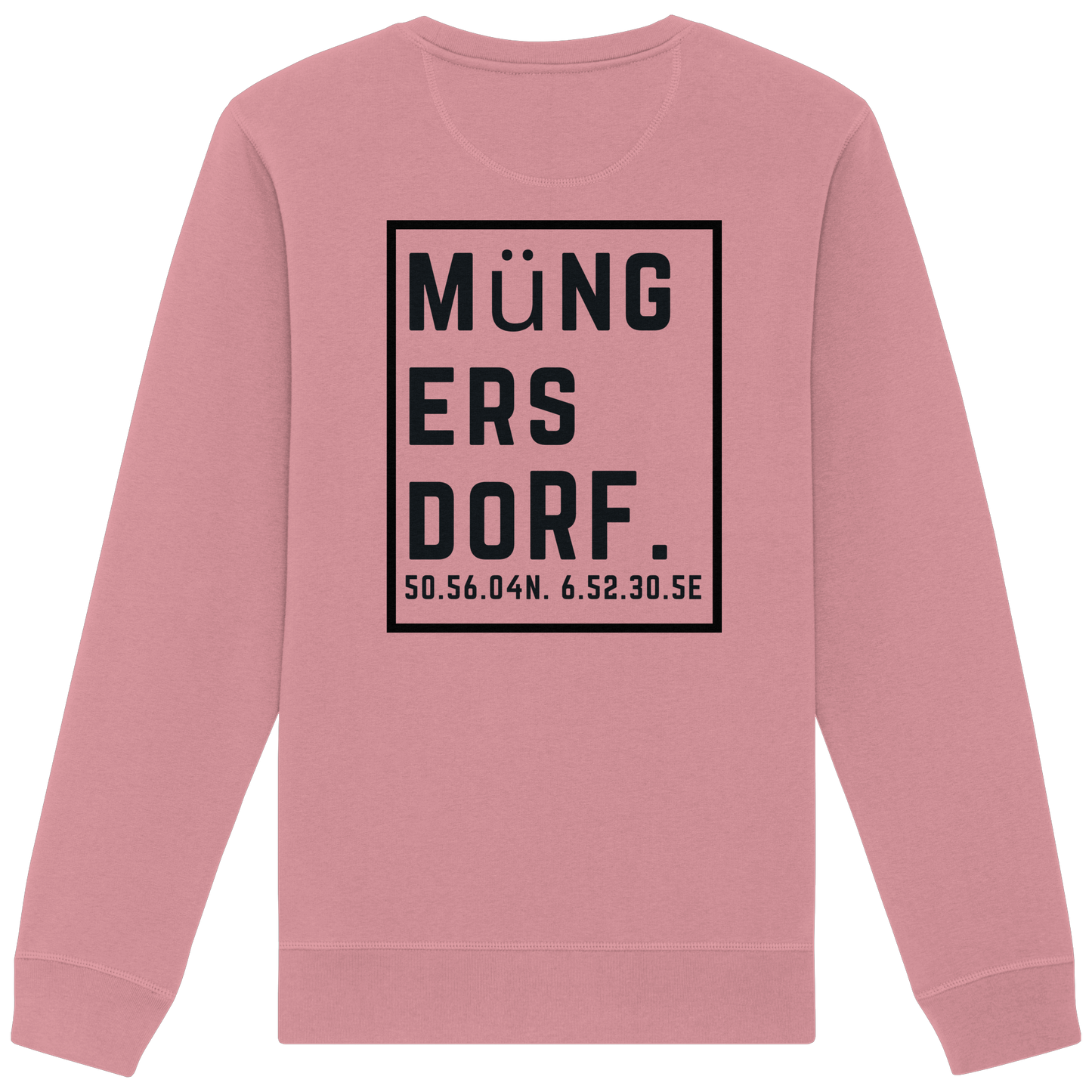 Müngersdorf Koordinaten (großer Druck auf dem Rücken) - Organic Basic Unisex Sweatshirt