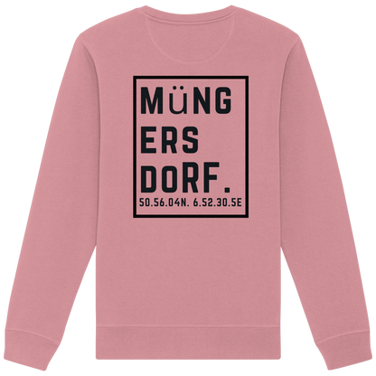 Müngersdorf Koordinaten (großer Druck auf dem Rücken) - Organic Basic Unisex Sweatshirt