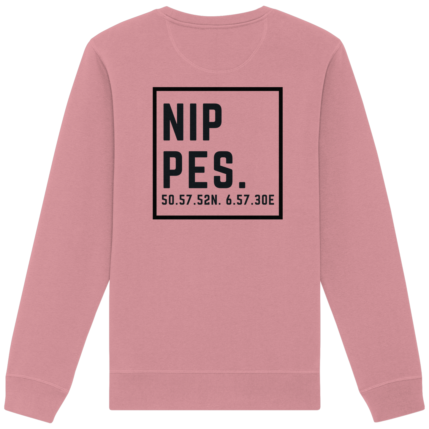 Nippes Koordinaten (großer Druck auf dem Rücken) - Organic Basic Unisex Sweatshirt
