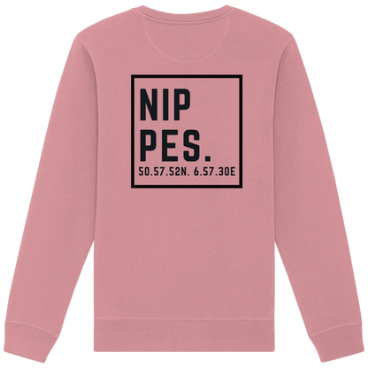 Nippes Koordinaten (großer Druck auf dem Rücken) - Organic Basic Unisex Sweatshirt
