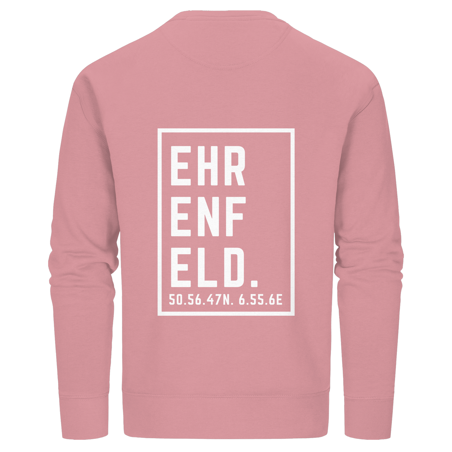 Ehrenfeld Koordinaten (großer Druck auf dem Rücken) - Organic Basic Unisex Sweatshirt