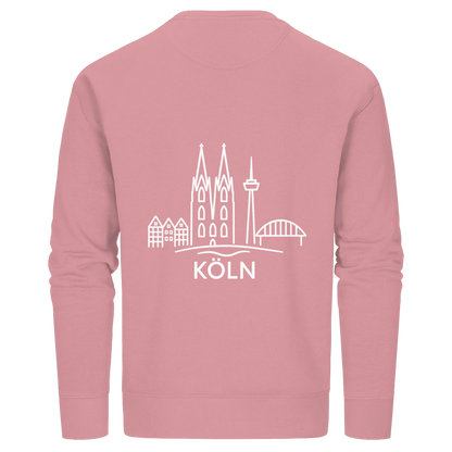Köln Skyline (großer Druck auf dem Rücken) - Organic Basic Unisex Sweatshirt