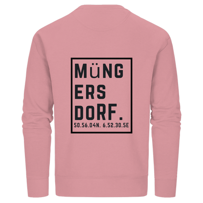 Müngersdorf Koordinaten (großer Druck auf dem Rücken) - Organic Basic Unisex Sweatshirt