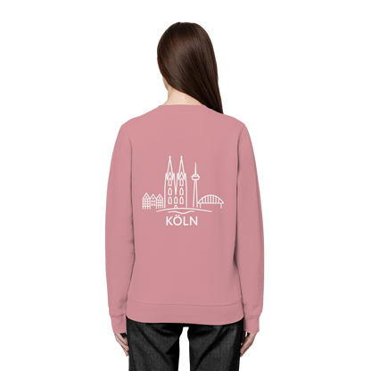 Köln Skyline (großer Druck auf dem Rücken) - Organic Basic Unisex Sweatshirt