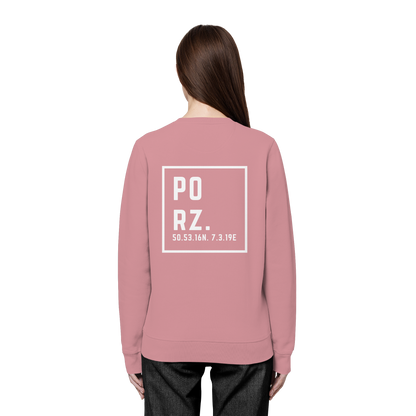 Porz Koordinaten (großer Druck Rücken) - Organic Basic Unisex Sweatshirt