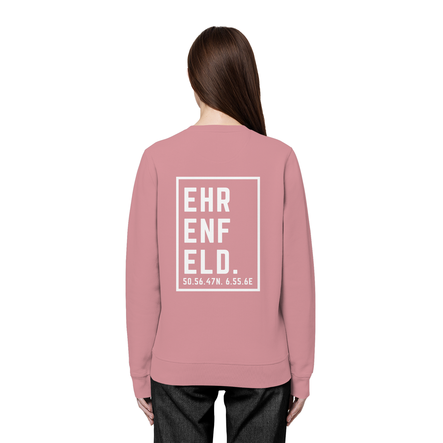 Ehrenfeld Koordinaten (großer Druck auf dem Rücken) - Organic Basic Unisex Sweatshirt