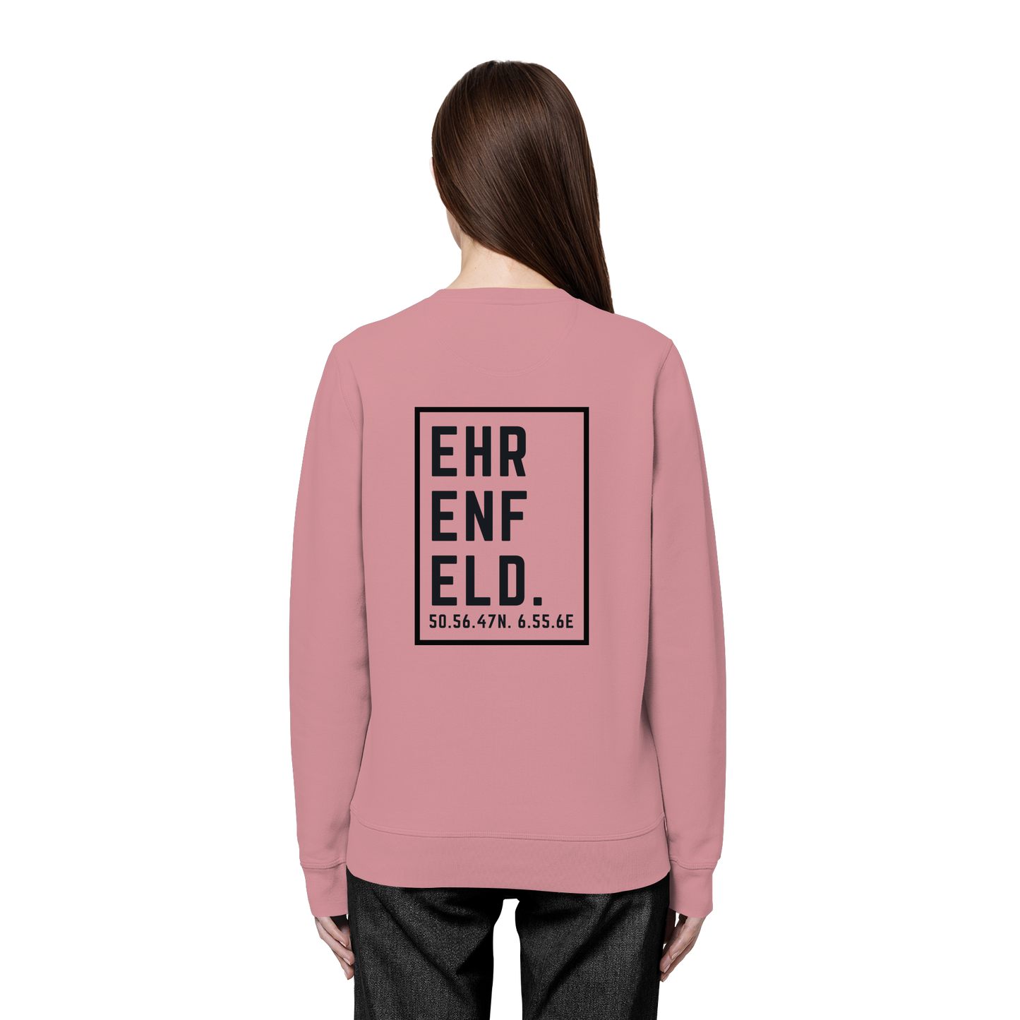 Ehrenfeld Koordinaten (großer Druck auf dem Rücken) - Organic Basic Unisex Sweatshirt