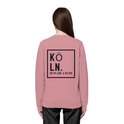 Köln Koordinaten (großer Druck auf dem Rücken) - Organic Basic Unisex Sweatshirt