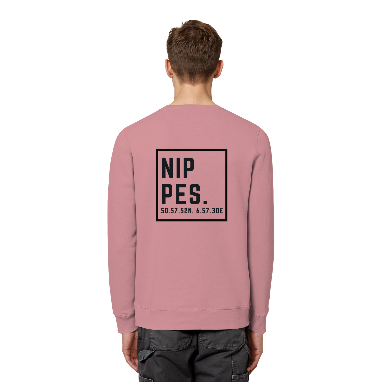 Nippes Koordinaten (großer Druck auf dem Rücken) - Organic Basic Unisex Sweatshirt