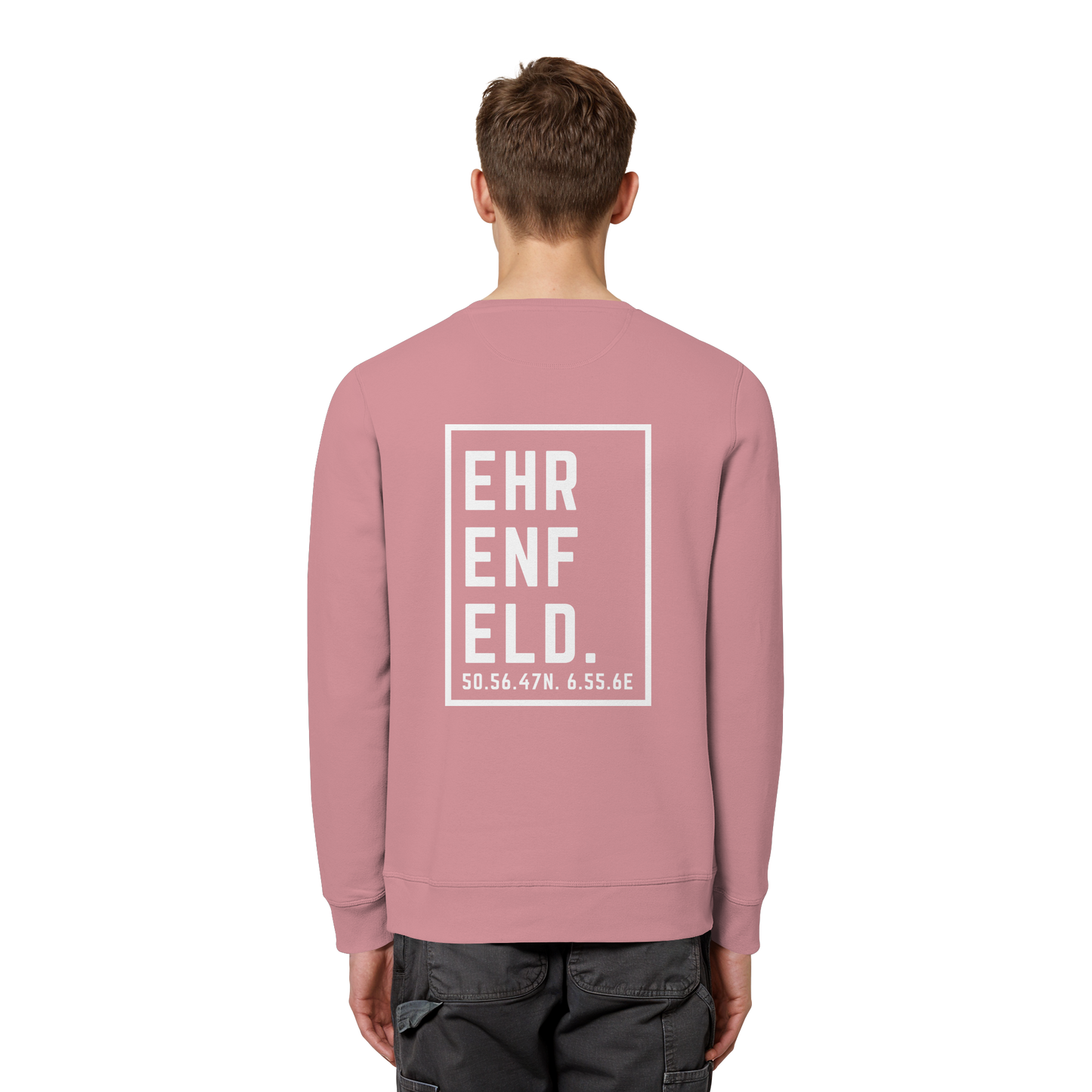 Ehrenfeld Koordinaten (großer Druck auf dem Rücken) - Organic Basic Unisex Sweatshirt