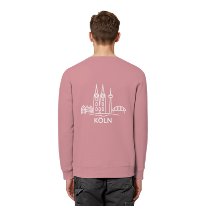 Köln Skyline (großer Druck auf dem Rücken) - Organic Basic Unisex Sweatshirt
