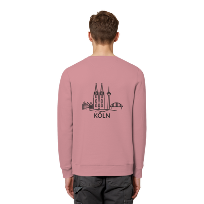Köln Skyline (großer Druck auf dem Rücken) - Organic Basic Unisex Sweatshirt