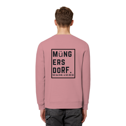 Müngersdorf Koordinaten (großer Druck auf dem Rücken) - Organic Basic Unisex Sweatshirt