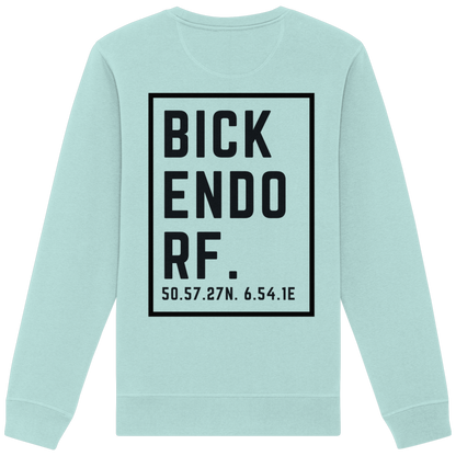 Bickendorf Koordinaten (großer Druck auf dem Rücken) - Organic Basic Unisex Sweatshirt
