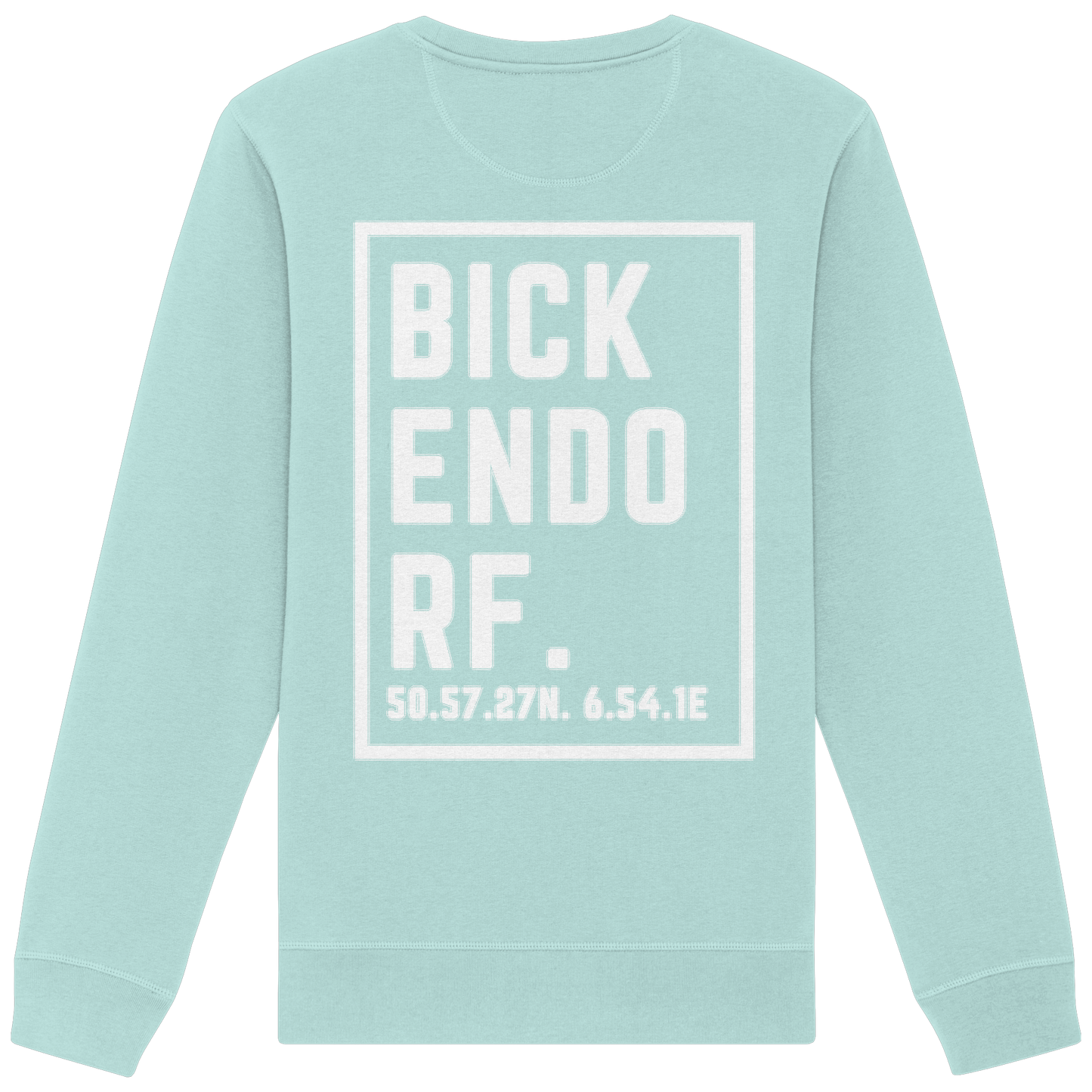 Bickendorf Koordinaten (großer Druck auf dem Rücken) - Organic Basic Unisex Sweatshirt