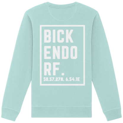 Bickendorf Koordinaten (großer Druck auf dem Rücken) - Organic Basic Unisex Sweatshirt