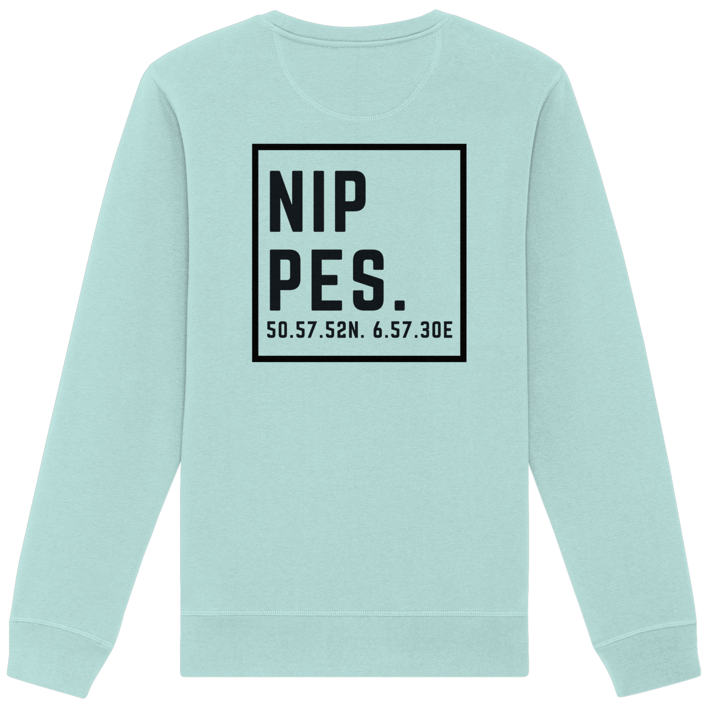 Nippes Koordinaten (großer Druck auf dem Rücken) - Organic Basic Unisex Sweatshirt