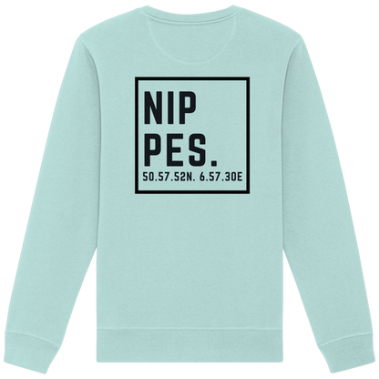 Nippes Koordinaten (großer Druck auf dem Rücken) - Organic Basic Unisex Sweatshirt