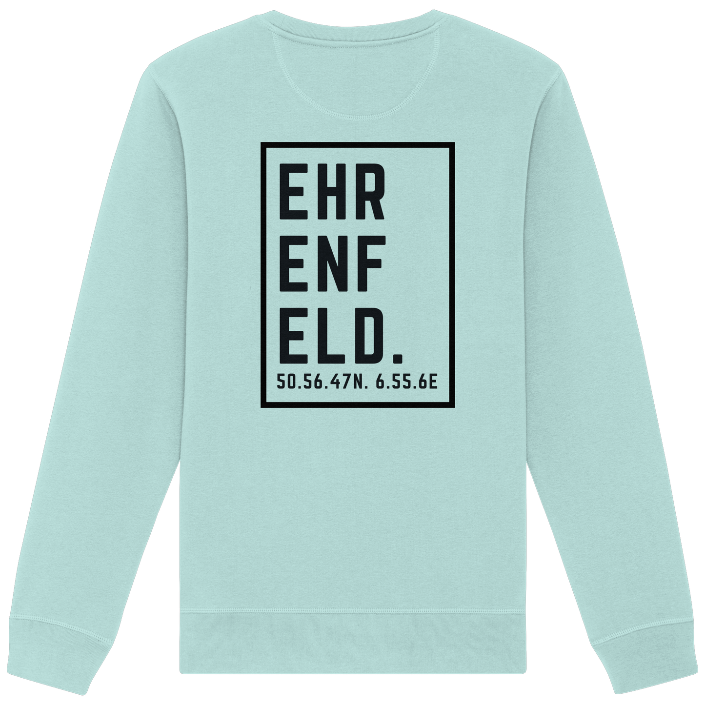Ehrenfeld Koordinaten (großer Druck auf dem Rücken) - Organic Basic Unisex Sweatshirt