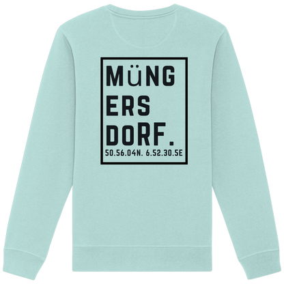 Müngersdorf Koordinaten (großer Druck auf dem Rücken) - Organic Basic Unisex Sweatshirt