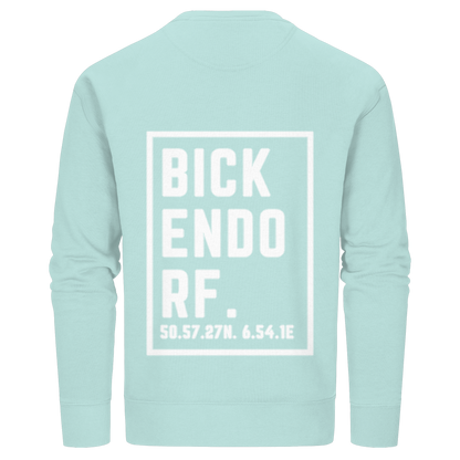 Bickendorf Koordinaten (großer Druck auf dem Rücken) - Organic Basic Unisex Sweatshirt
