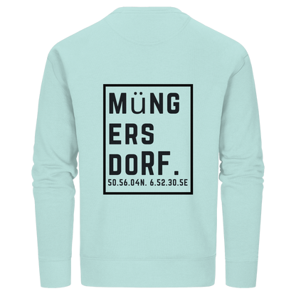 Müngersdorf Koordinaten (großer Druck auf dem Rücken) - Organic Basic Unisex Sweatshirt