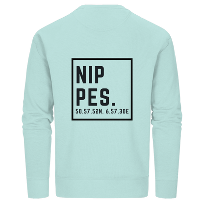 Nippes Koordinaten (großer Druck auf dem Rücken) - Organic Basic Unisex Sweatshirt
