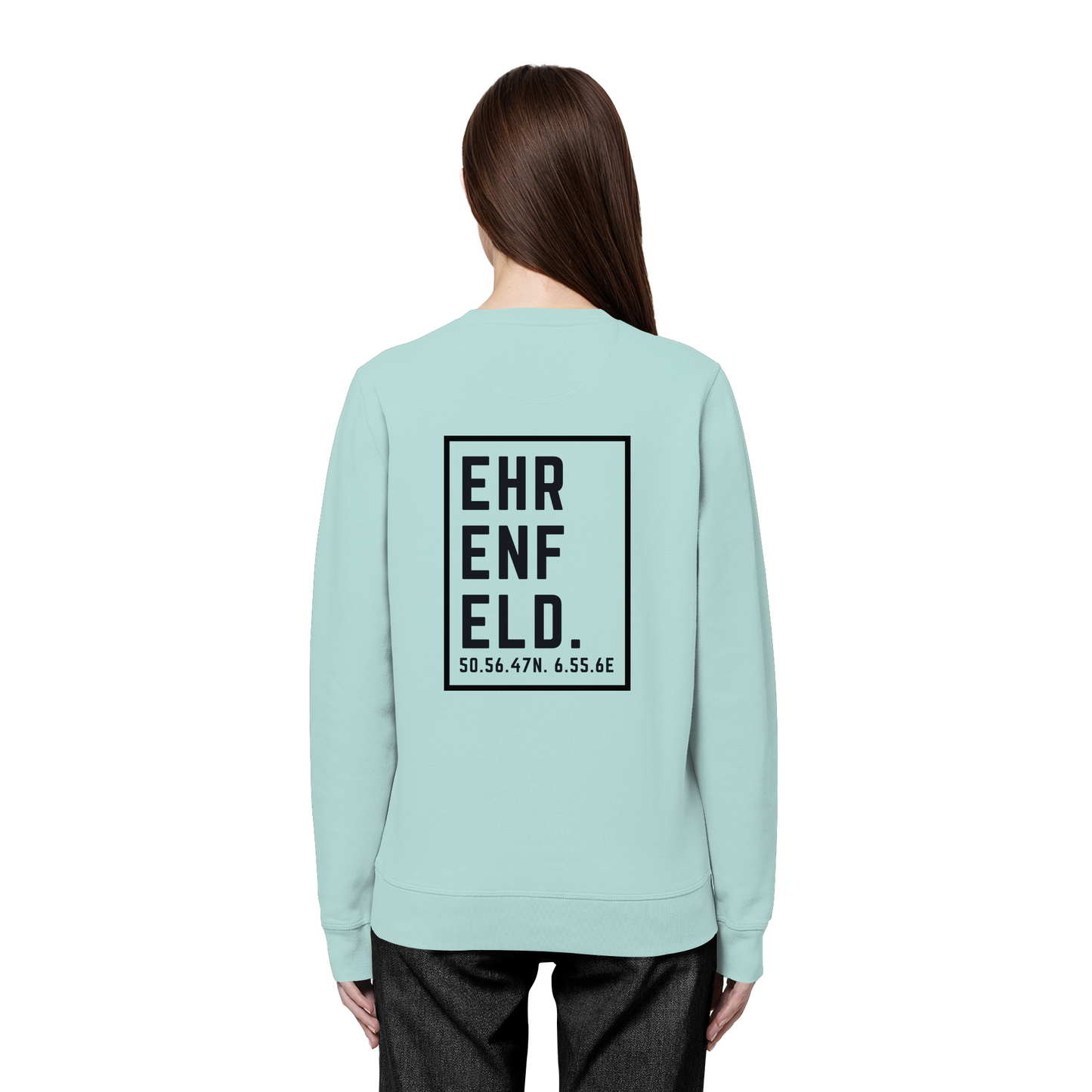 Ehrenfeld Koordinaten (großer Druck auf dem Rücken) - Organic Basic Unisex Sweatshirt