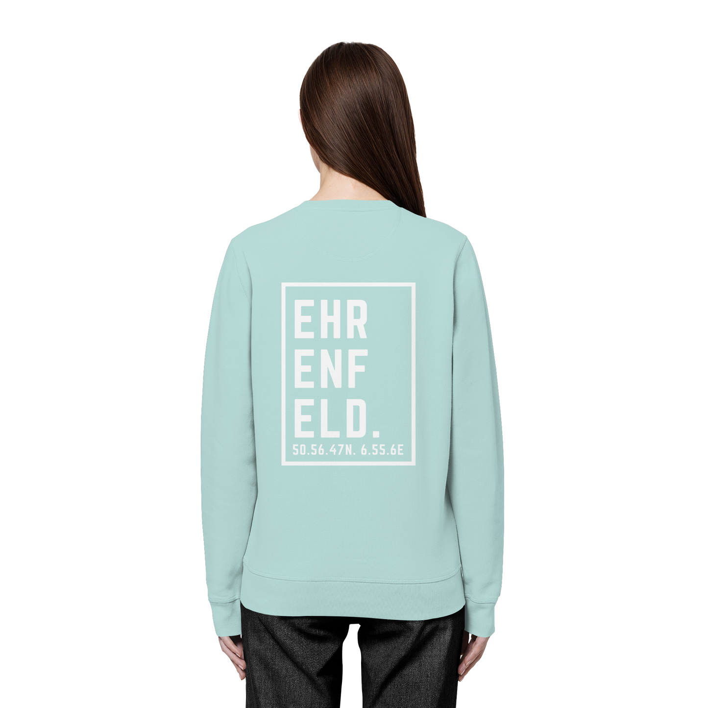 Ehrenfeld Koordinaten (großer Druck auf dem Rücken) - Organic Basic Unisex Sweatshirt