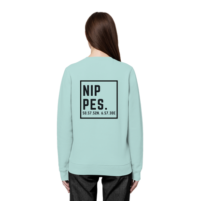 Nippes Koordinaten (großer Druck auf dem Rücken) - Organic Basic Unisex Sweatshirt