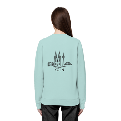 Köln Skyline (großer Druck auf dem Rücken) - Organic Basic Unisex Sweatshirt