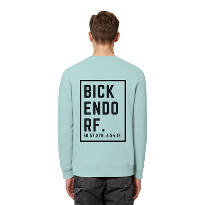 Bickendorf Koordinaten (großer Druck auf dem Rücken) - Organic Basic Unisex Sweatshirt