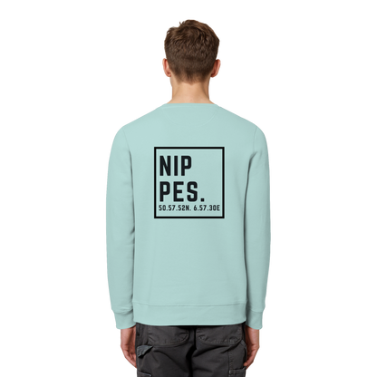 Nippes Koordinaten (großer Druck auf dem Rücken) - Organic Basic Unisex Sweatshirt