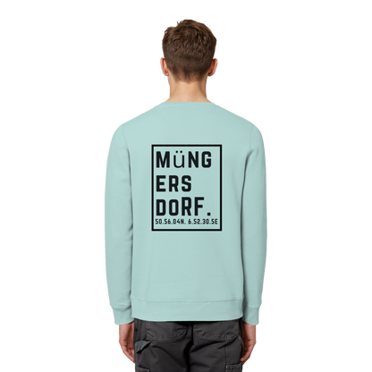 Müngersdorf Koordinaten (großer Druck auf dem Rücken) - Organic Basic Unisex Sweatshirt