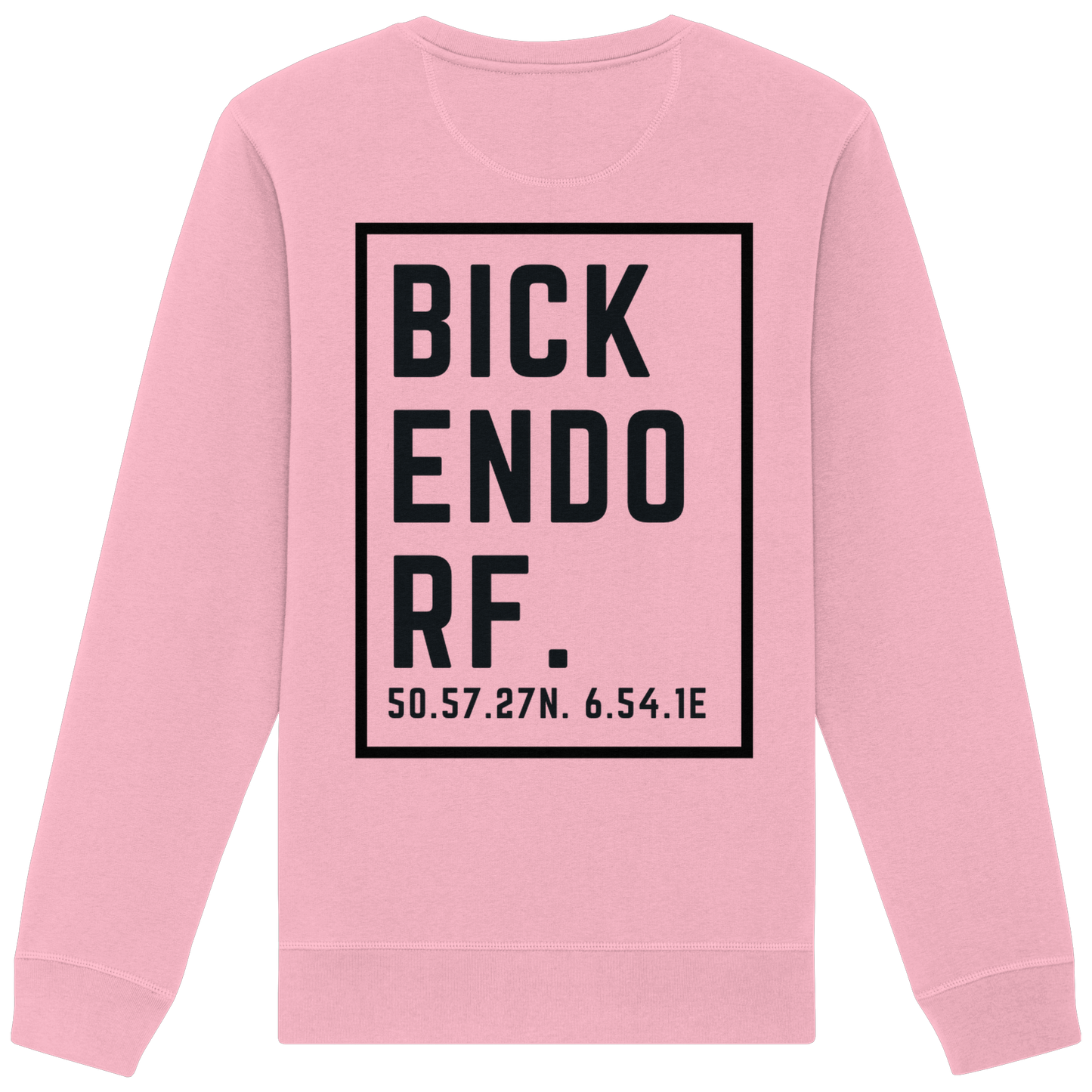 Bickendorf Koordinaten (großer Druck auf dem Rücken) - Organic Basic Unisex Sweatshirt