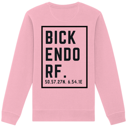 Bickendorf Koordinaten (großer Druck auf dem Rücken) - Organic Basic Unisex Sweatshirt