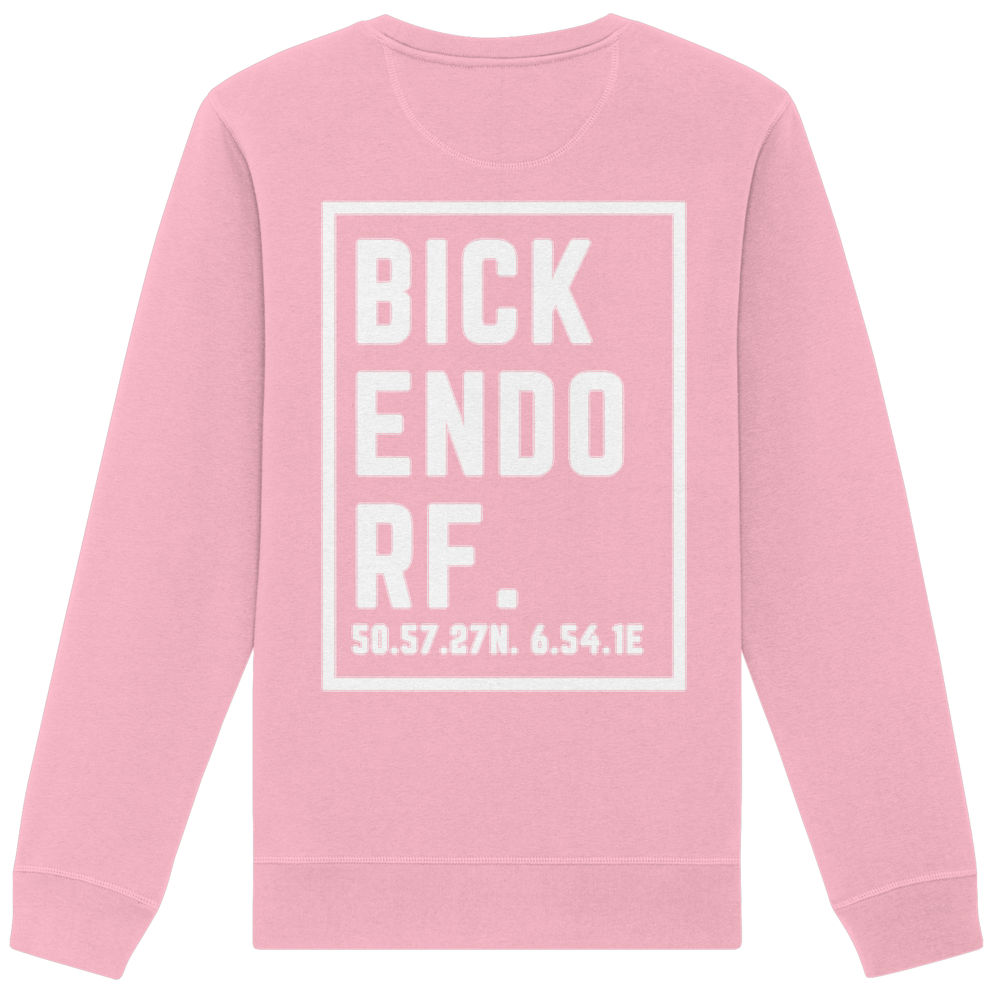 Bickendorf Koordinaten (großer Druck auf dem Rücken) - Organic Basic Unisex Sweatshirt